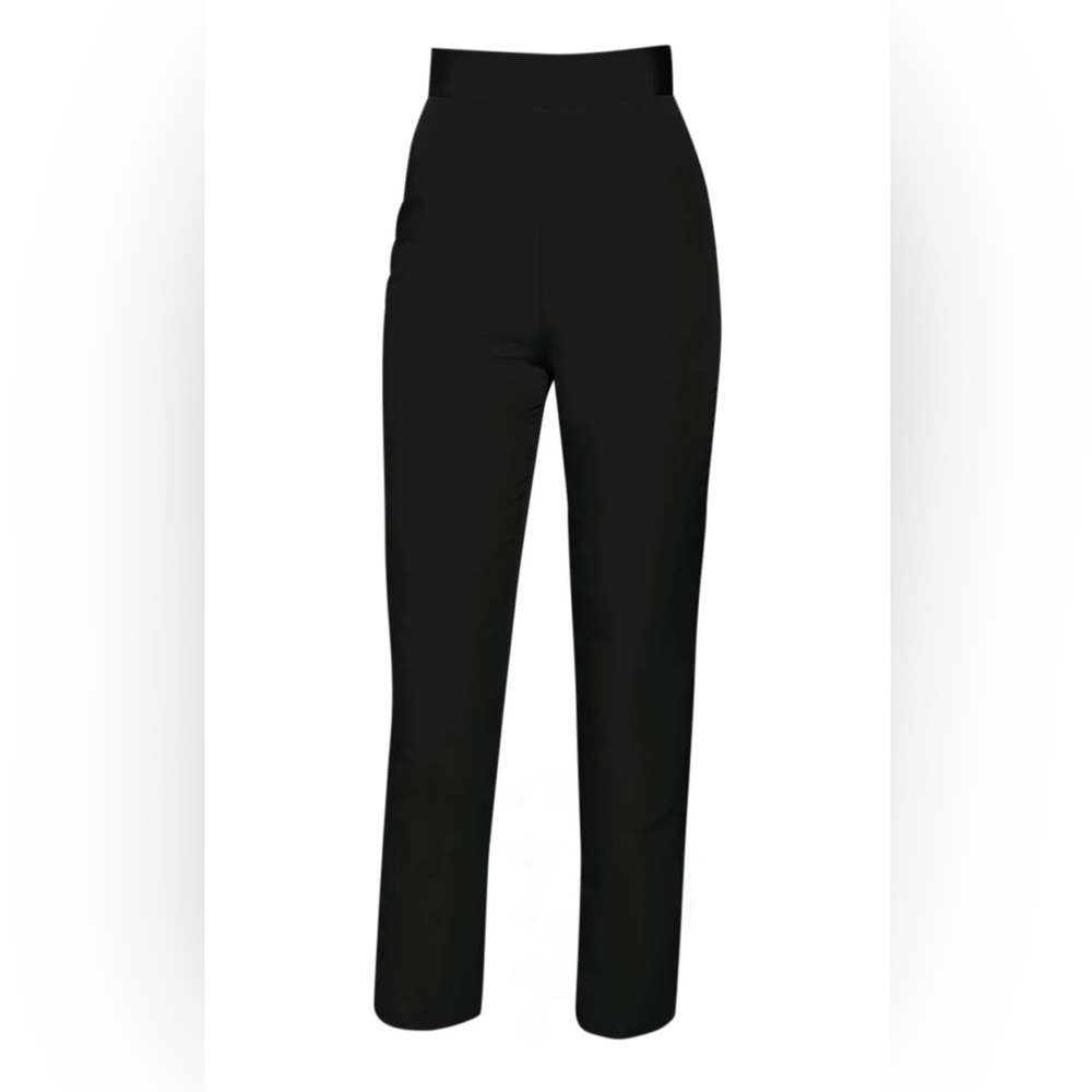 NEW/NWT Alexia Maria Silk Faille Cigarette Pants - Black - 14 - New With Tags - Picture 3 of 8